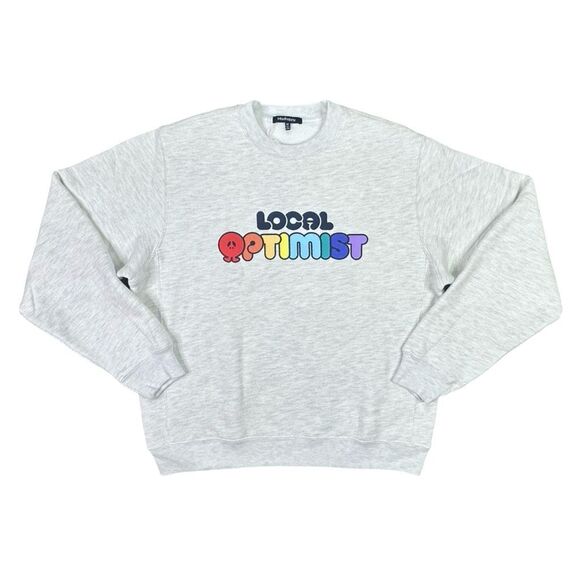 MadHappy Local Optimist Fleece Crewneck Sweatshirt - Size Medium - Picture 1 of 7